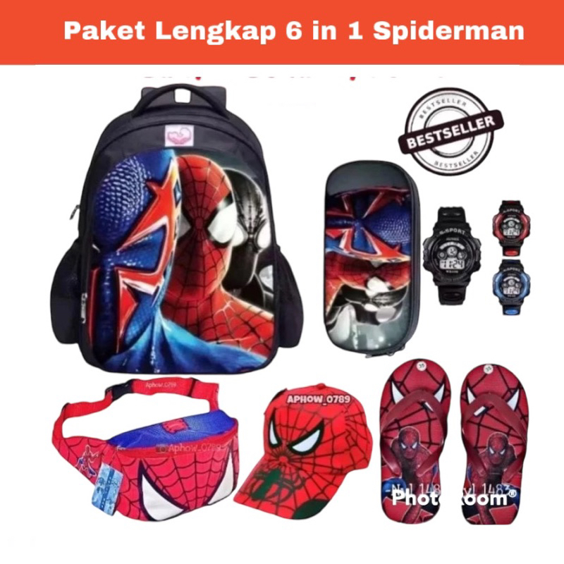 PAKET KOMPLIT BANYAK BONUS Tas Anak Laki Laki Sd Motif Free Fire Tas sekolah Anak sd karakter