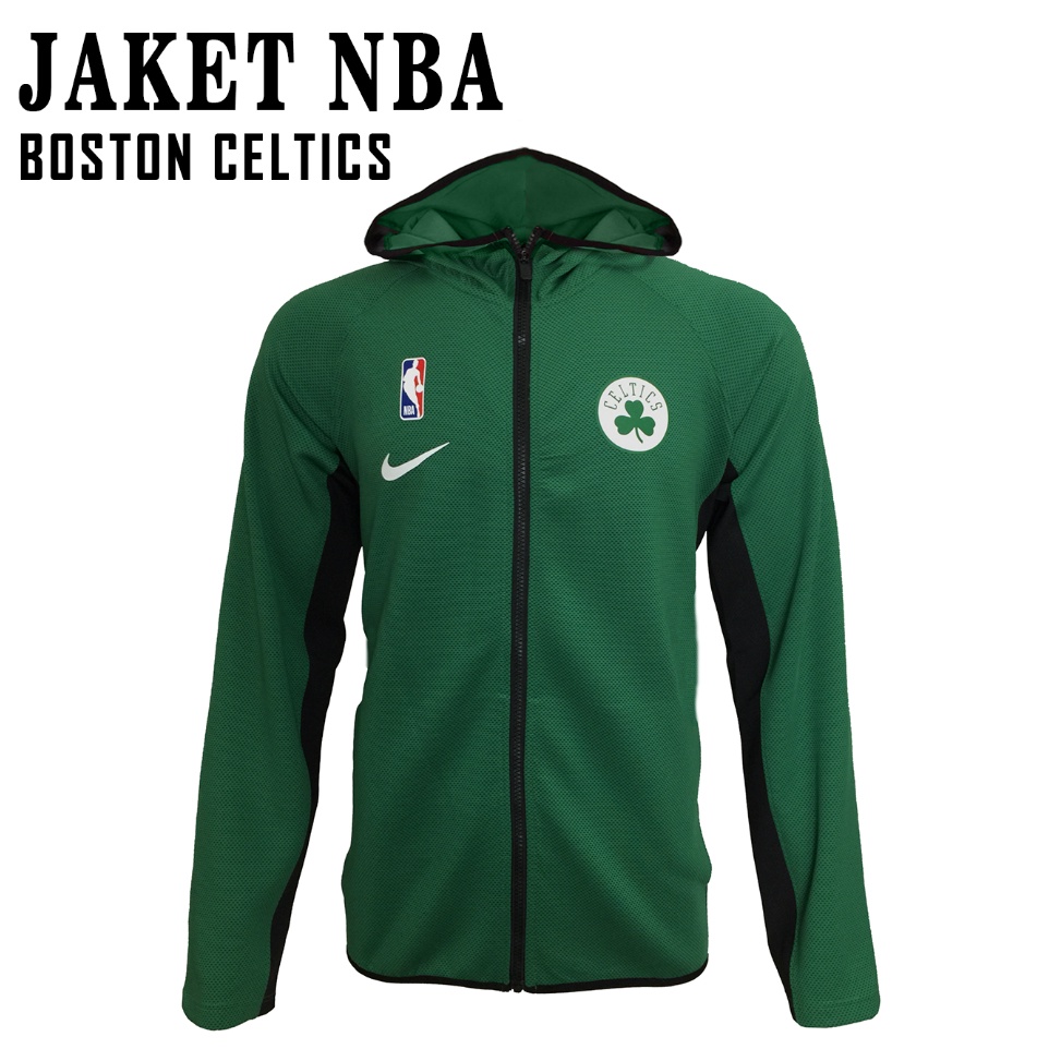 Keluaran Terbaru JACKET BASKET  JACKET BASKET BALL HOODIE ZIPPER NBA BOSTON CELTICS