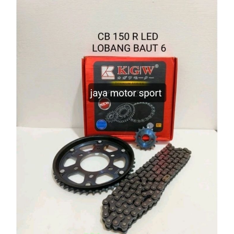 GIR GER GEAR SET PAKET RANTAI CB150R LED 2018