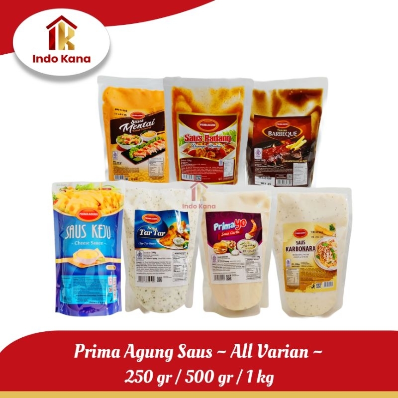 

PRIMA AGUNG SAUS KEJU/MENTAI/KARBONARA/TARTAR/GARLIC/BBQ/PADANG