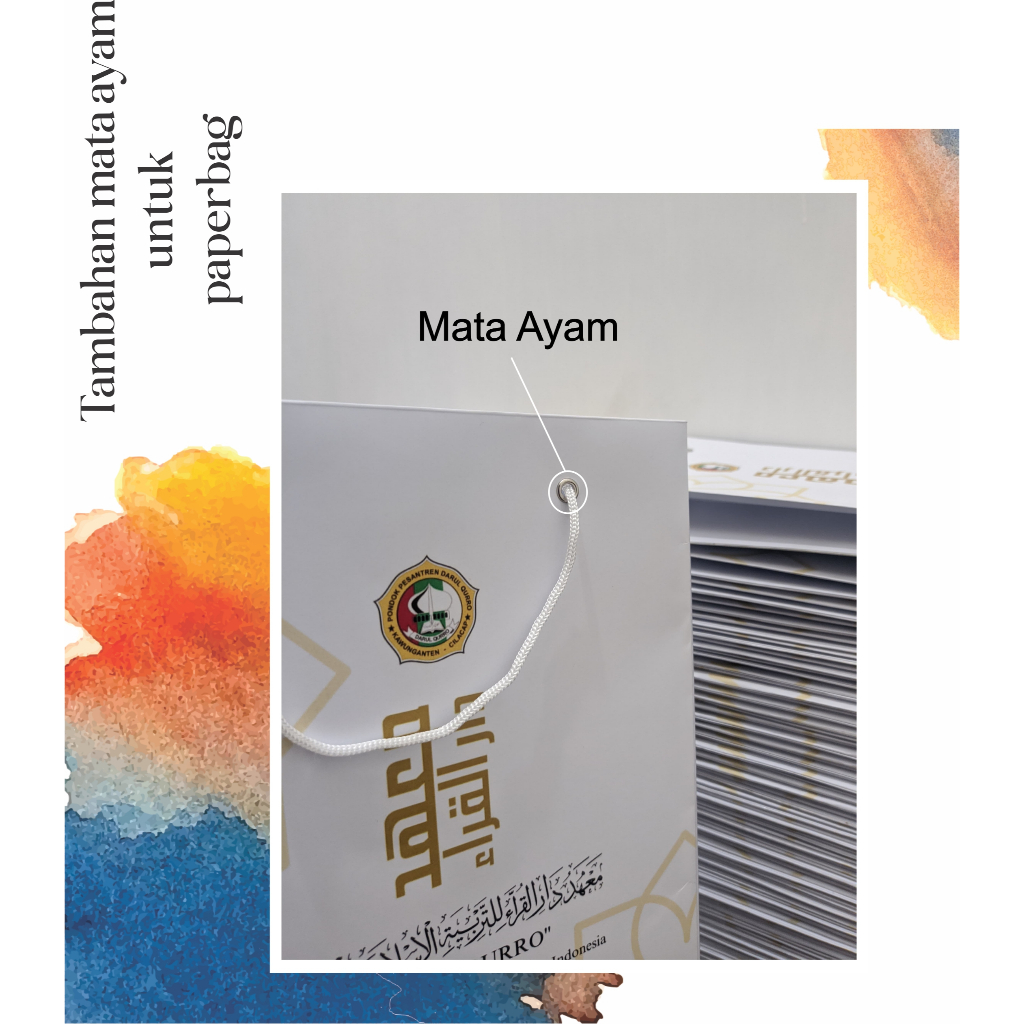

Mata ayam untuk pesanan paperbag / harga untuk 1 pcs paperbag