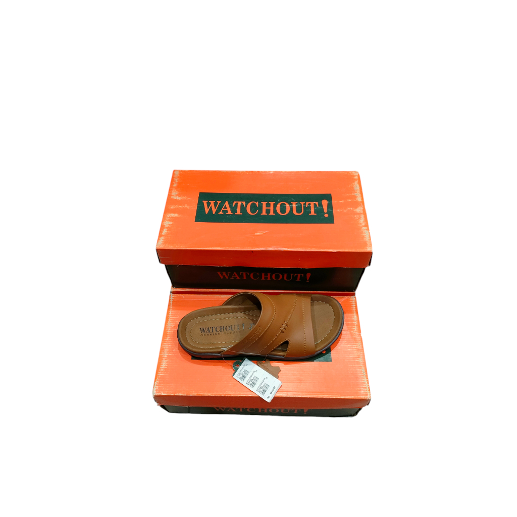 Sandal Slop Pria Kulit Asli Watchout Original