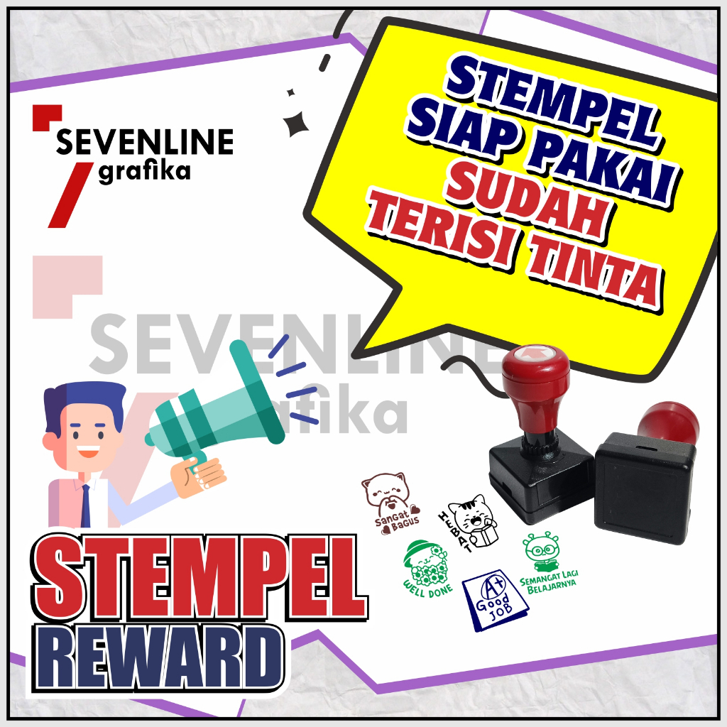 

Stempel Reward Emoticon PAUD / TK / SD / Home Schooling