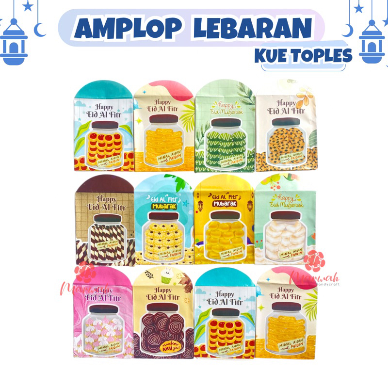 

Amplop Lebaran Motif Kue Kaleng Uk Medium isi 10 Amplop Idul Fitri Angpau Lebaran Amplop THr