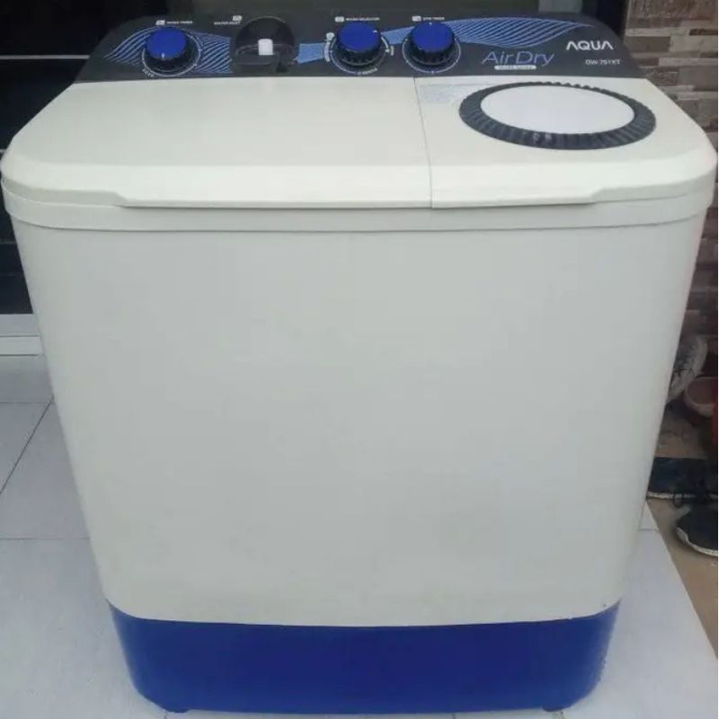 MESIN CUCI AQUA 2 TABUNG SECOND SIAP TUGAS DENGAN BAIK