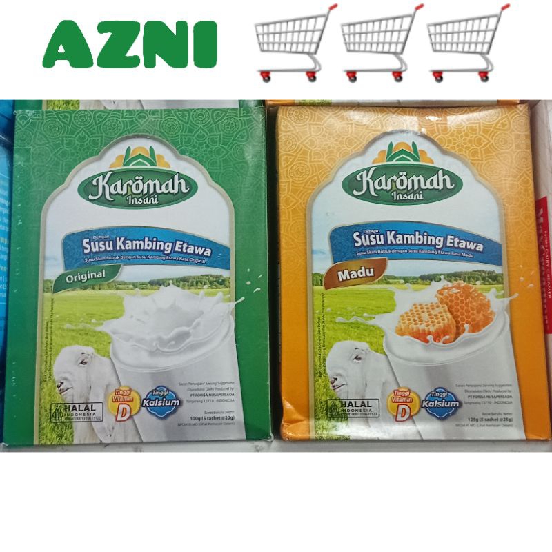 

Karomah Insani Susu Kambing Etawa 1 Box 5 Sachet x 20 gram