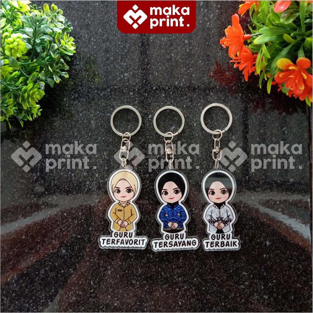 [3MM] Gantungan Kunci Akrilik Custom 2 sisi biasa - Ganci Akrilik - Gantungan Kunci Akrilik CUSTOM -