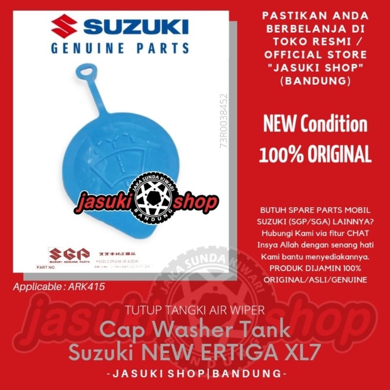 Cap Washer Tank Tutup Tangki Tabung Air Wiper Suzuki All New Ertiga XL7 Hybrid Asli Ori Original SGP