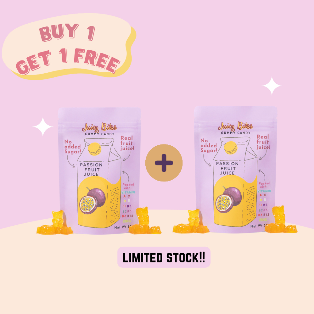 

Clearance Sale - Sugar Free Vitamin Gummy Passion Fruit - Buy 1 Get 1