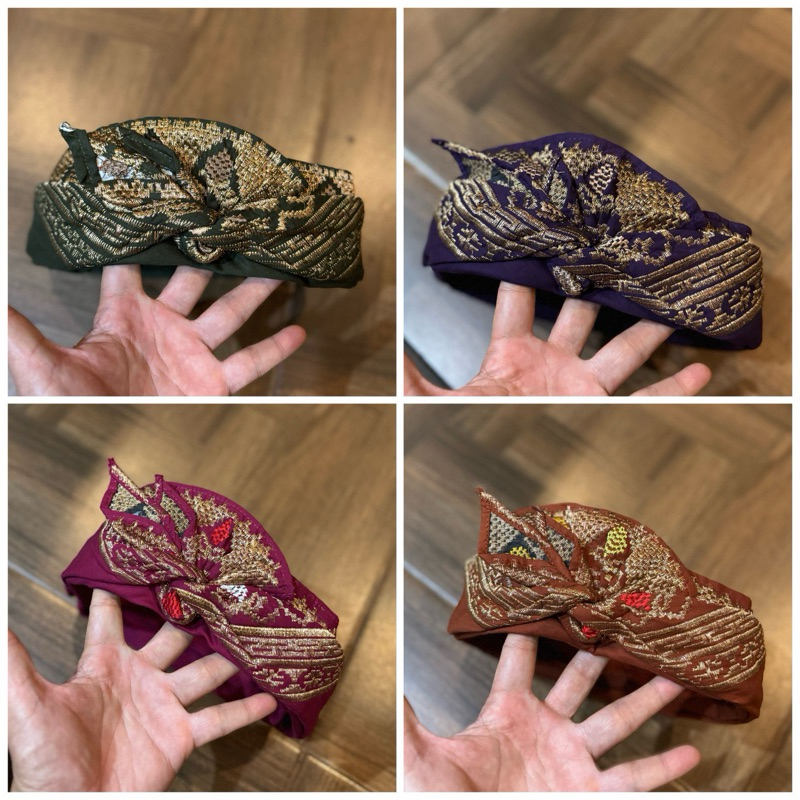 Udeng Semi Songket | Udeng etengah jadi | Udeng jadi