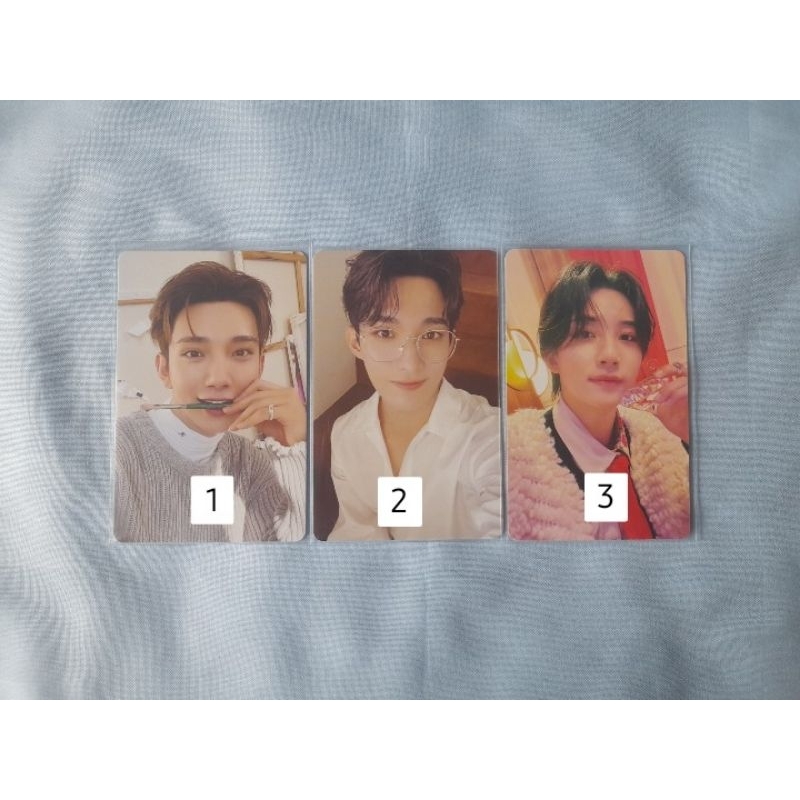 seventeen dk joshua sg24 jeonghan sg23 photocard pc season's greeting 2024 2023 kacamata specs glass