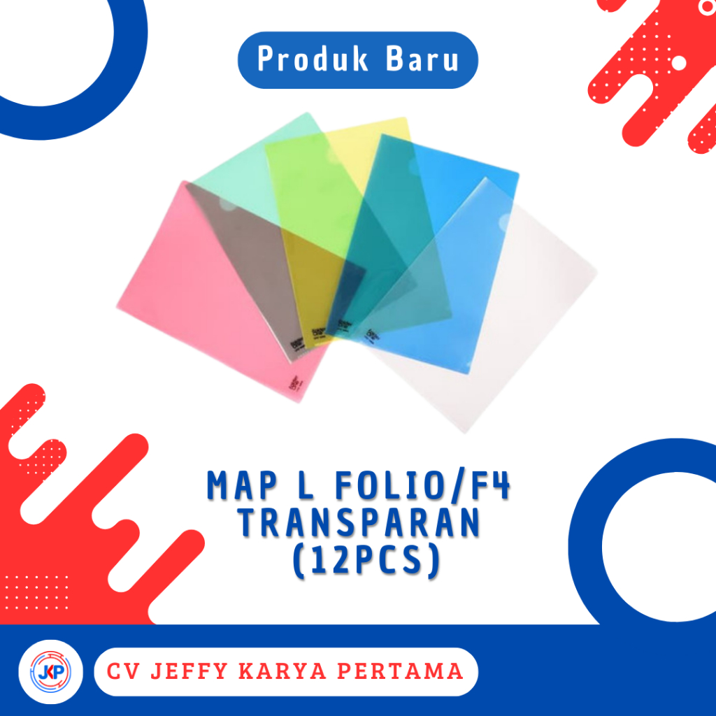 

Map L Folio/F4 Transparan Bening (12pcs)