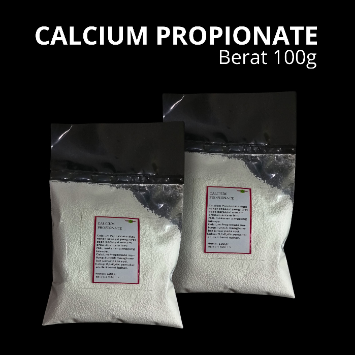 

[MURAH] Per PCS | Berat 100g - REPACK - FOOD GRADE - CALCIUM PROPIONATE - KALSIUM PROPIONATE - BUBUK PENGAWET ROTI - ANTI JAMUR - ANTI TENGIK - HIGH QUALITY