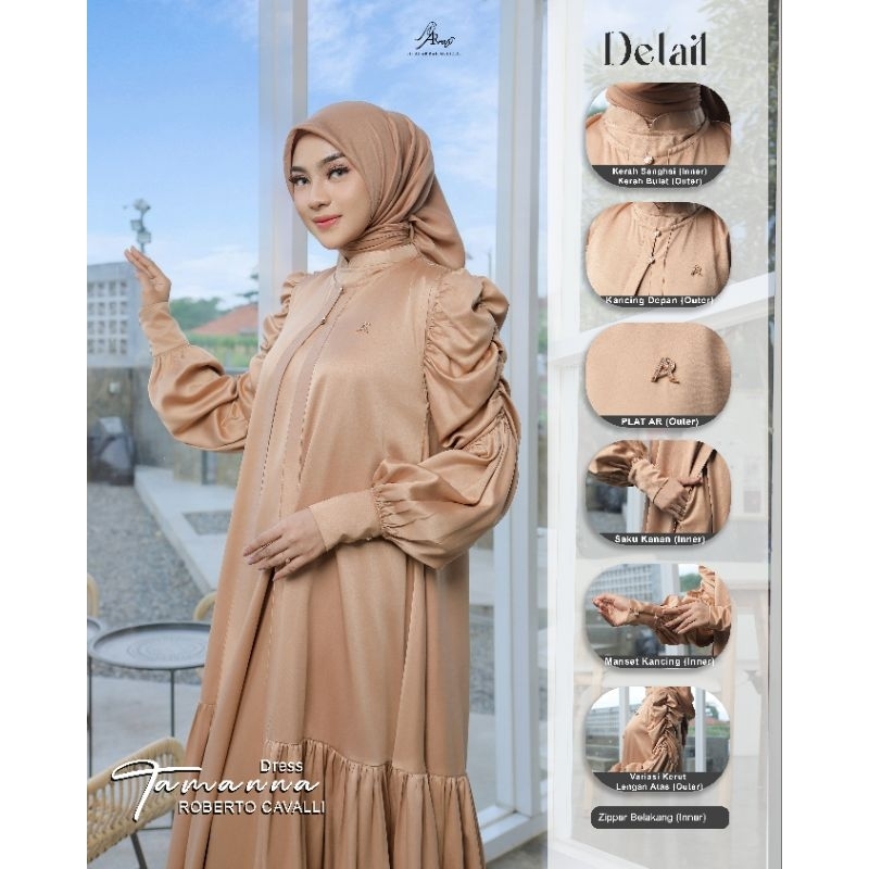 Dress Terbaru AR Rafi - Tamanna Dress - Gamis Polos Mewah Exclusive - ORI BY AR RAFI