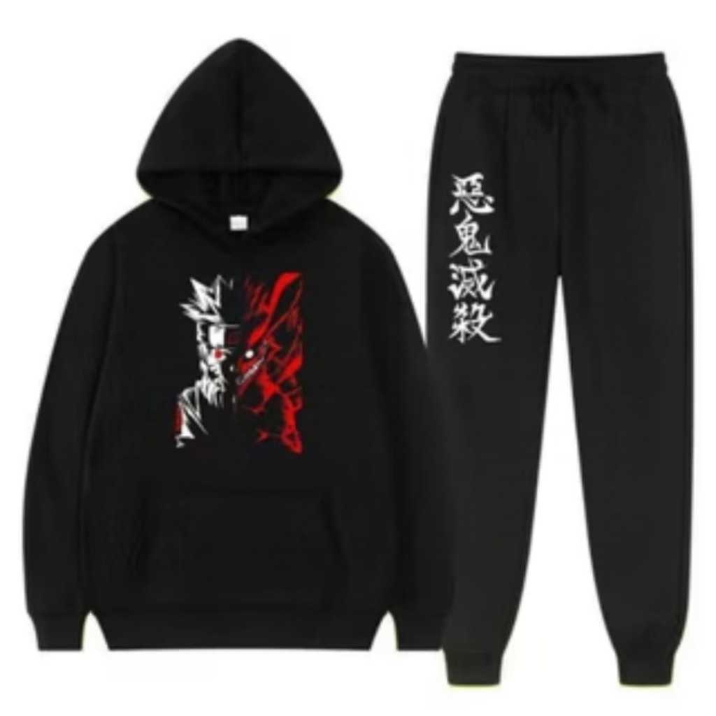 Setelan Hoodie Anak Naruto//Setelan Anak Hoodie//Setelan Anak Joger//Setelan AnakAnime  Jujutsu Kere