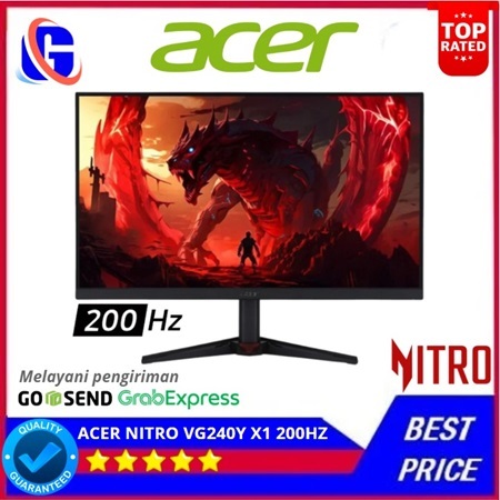 ACER GAMING MONITOR Nitro VG240Y X1 200Hz Built in Speaker IPS Nitro VG240Y-X1