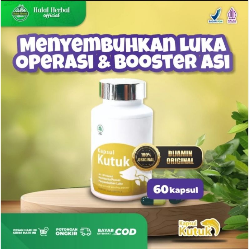 Kapsul Kutuk Premium Albumin Terlaris - Pengering Penyembuhan Luka Diabetes / Pasca Operasi / Melahi