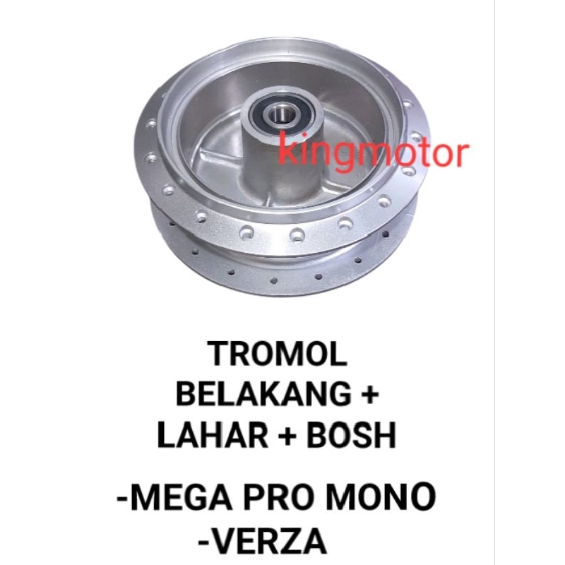 TROMOL BELAKANG + LAHAR + BOSH MEGA PRO MONO VERZA KUALITAS SUPER