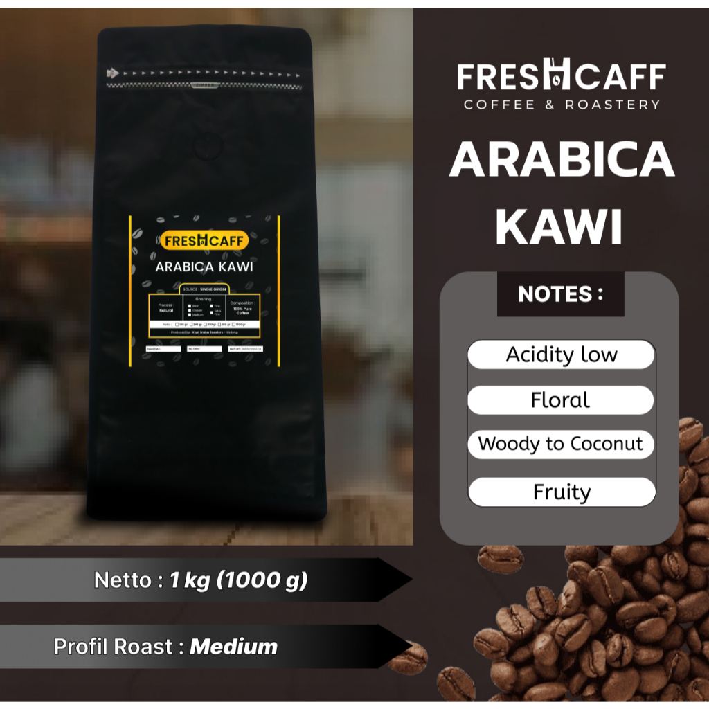 

Kopi Arabica Kawi Murah netto 1 kg