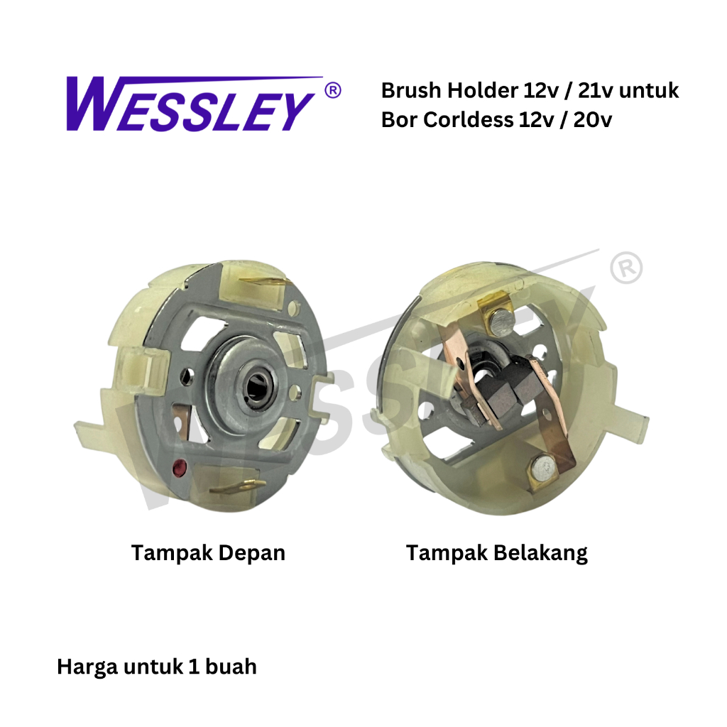 WESSLEY Brush Holder Bor 12v dan 21v / Plastik Dinamo / Carbon Brush Bor Cordless / Dudukan Arang Me