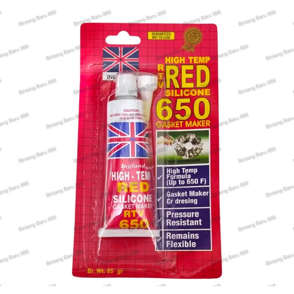 LEM RED SILICONE / LEM GASKET / LEM SILICONE RED 85gr INGLAND