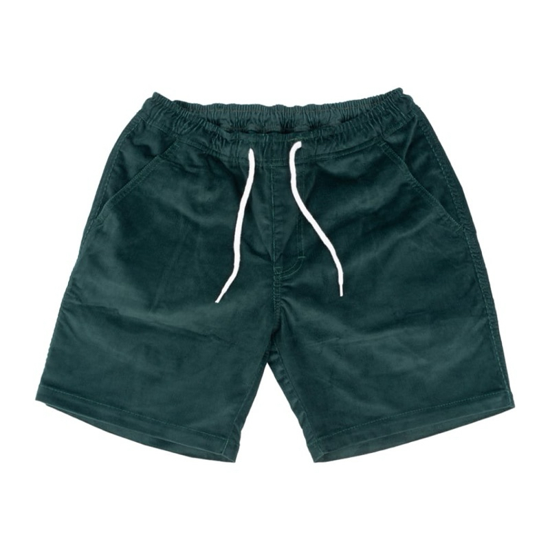 CELANA PENDEK PRIA BROADSHORD CORDUROY HIJAU ARMY PREMIUM MURAH