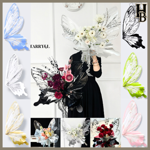 

20 SET / 40 LEMBAR Flower Wraping Cellophane Kupu Kupu/ Kertas Buket Celophane Kupu Kupu KB55