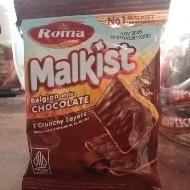 

Roma Malkist Belgian Chocolate 18 gr Rp 10.000/renteng