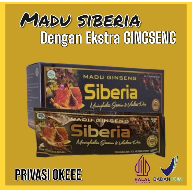 

MADU SIBERIA 1 Bok isi 5 sachet