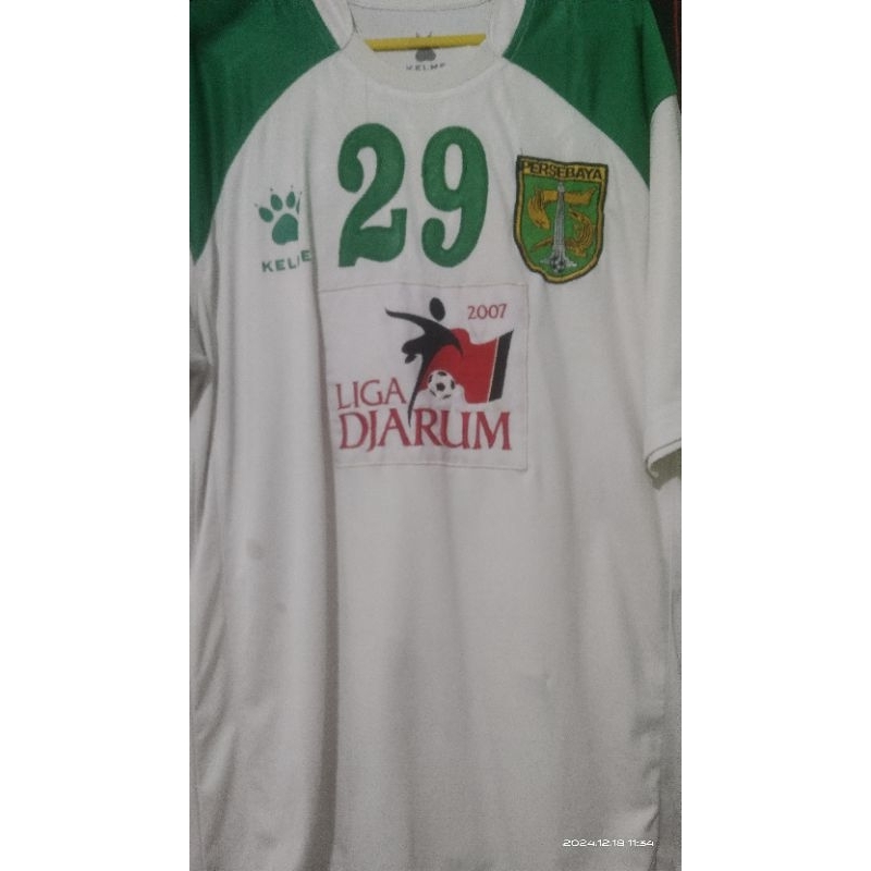 Jersey Persebaya Surabaya 2007 Away Original Kelme Ex pemain ADINALDO