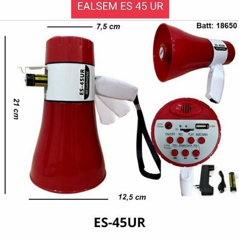 Megaphone Ealsem ES 45 UR + BATTERY CHARGE