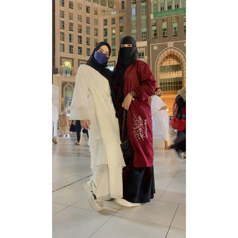 TERMURAAHHH  JAKET PARKA MUSLIMAH PALESTINA BISA CUSTOM NAMA KALIGRAFI