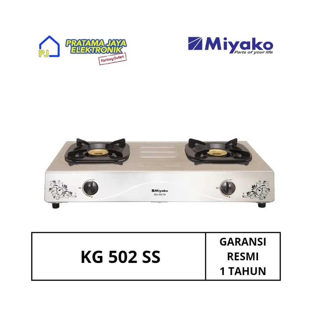 KOMPOR 2 TUNGKU MIYAKO KG-502SS