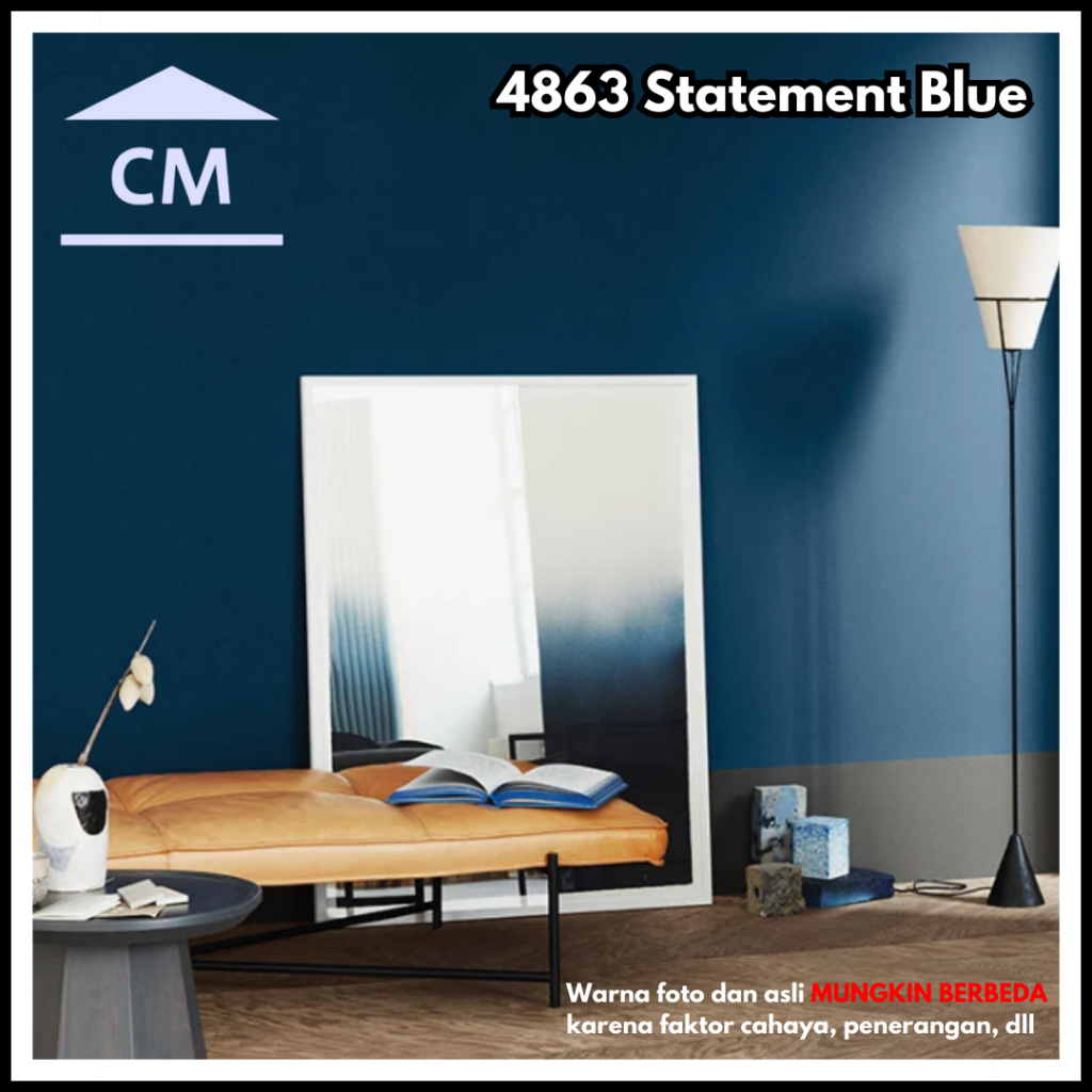 JOTUN 4863 Statement Blue (KEMASAN GALON) - Cat Tembok Exterior dan Interior Jotun (WARNA BIRU DONKE