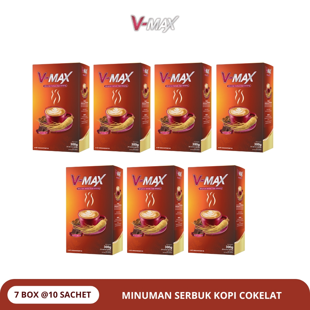 

V-MAX - Minuman Serbuk Kopi Cokelat - Paket 7 Box