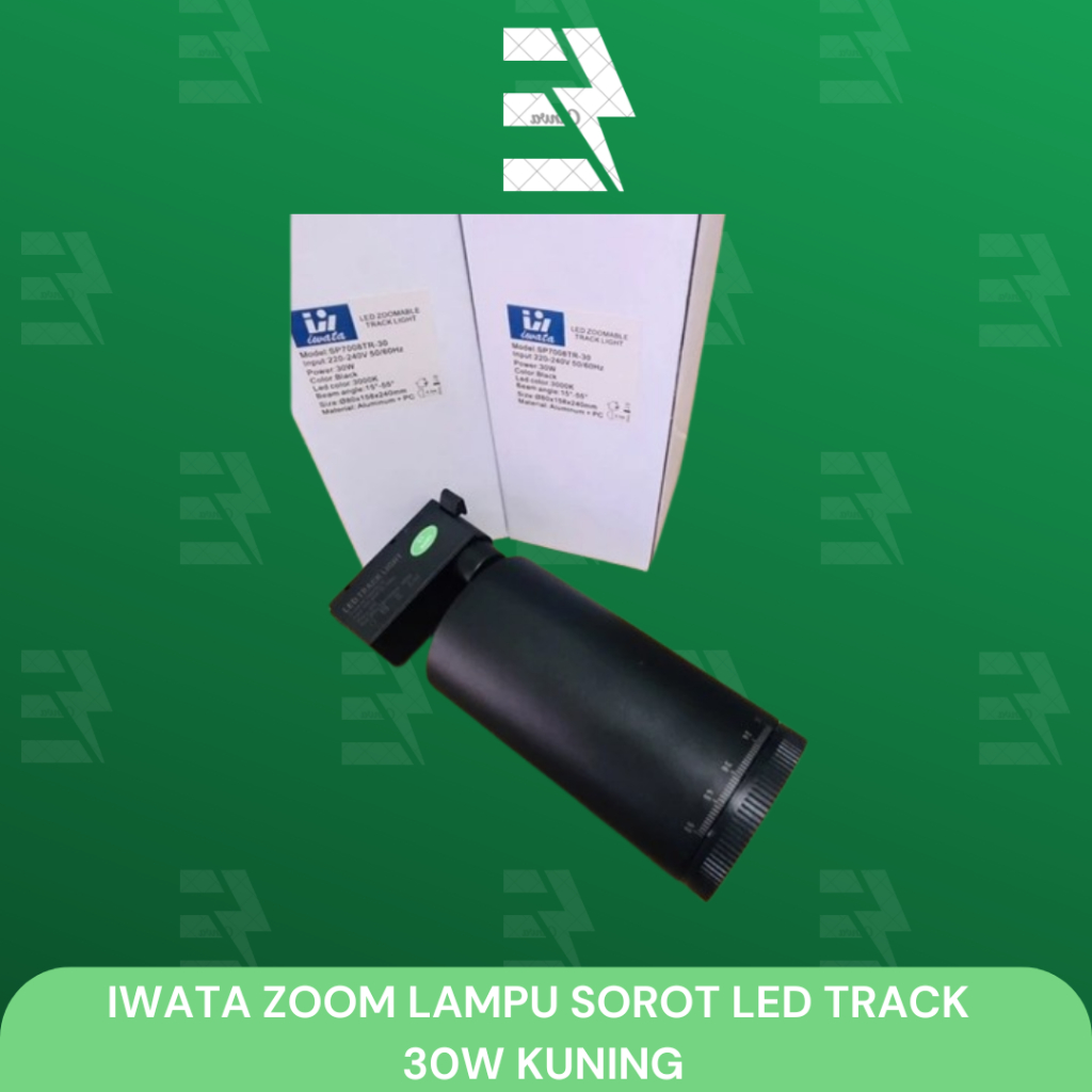 IWATA ZOOM LAMPU SOROT LED TRACK 30W KUNING