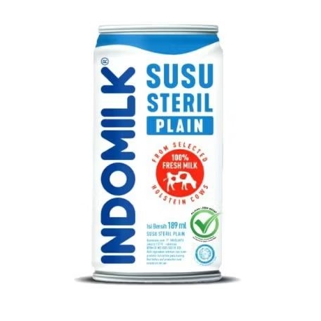 

indomilk susu steril plain 189 ml