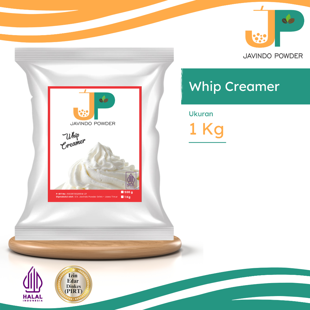 

JAVINDO Bubuk Whip Cream / Whipping Cream / Whipped Cream 1 Kg Javindo Powder