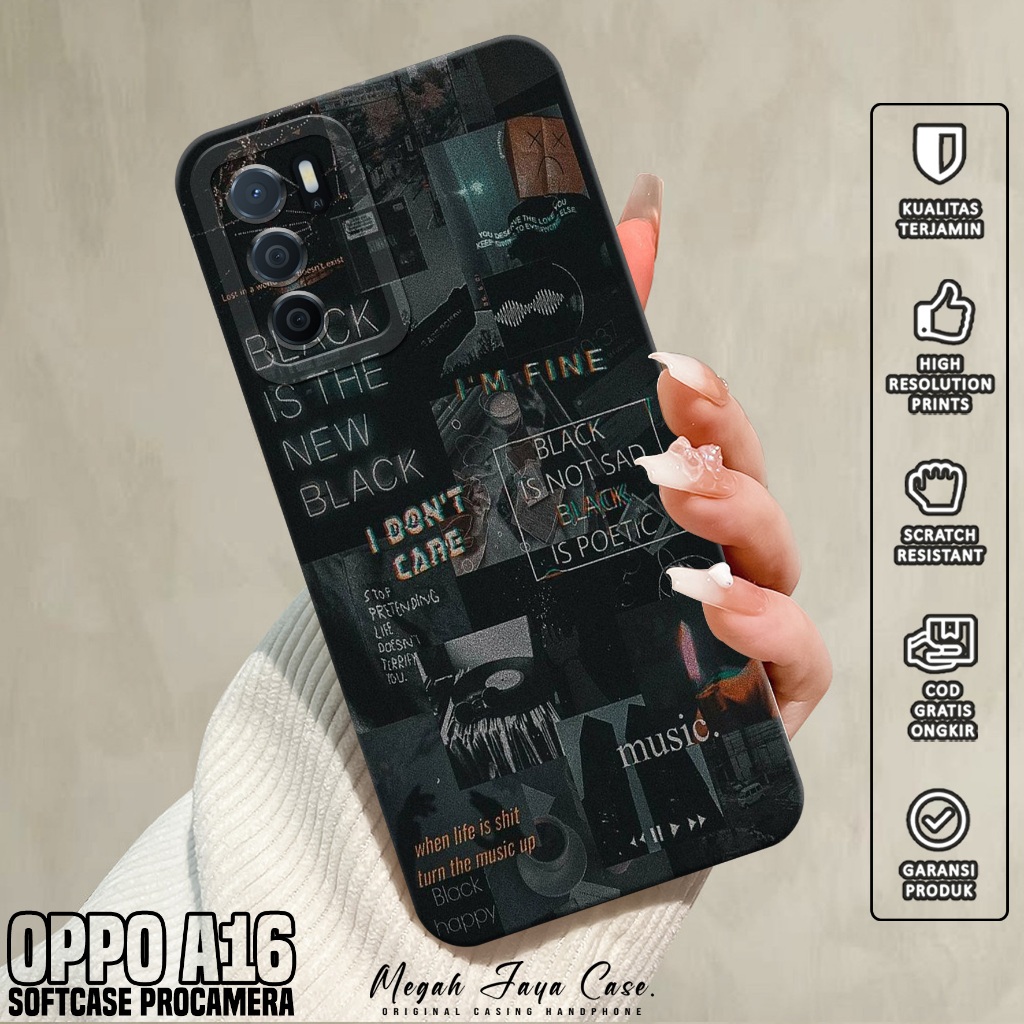 Case Oppo A16 - Casing Oppo A16 Motif AESTH - Silikon Hp Oppo A16 - Softcase Hp Oppo A16 - Kondom Hp
