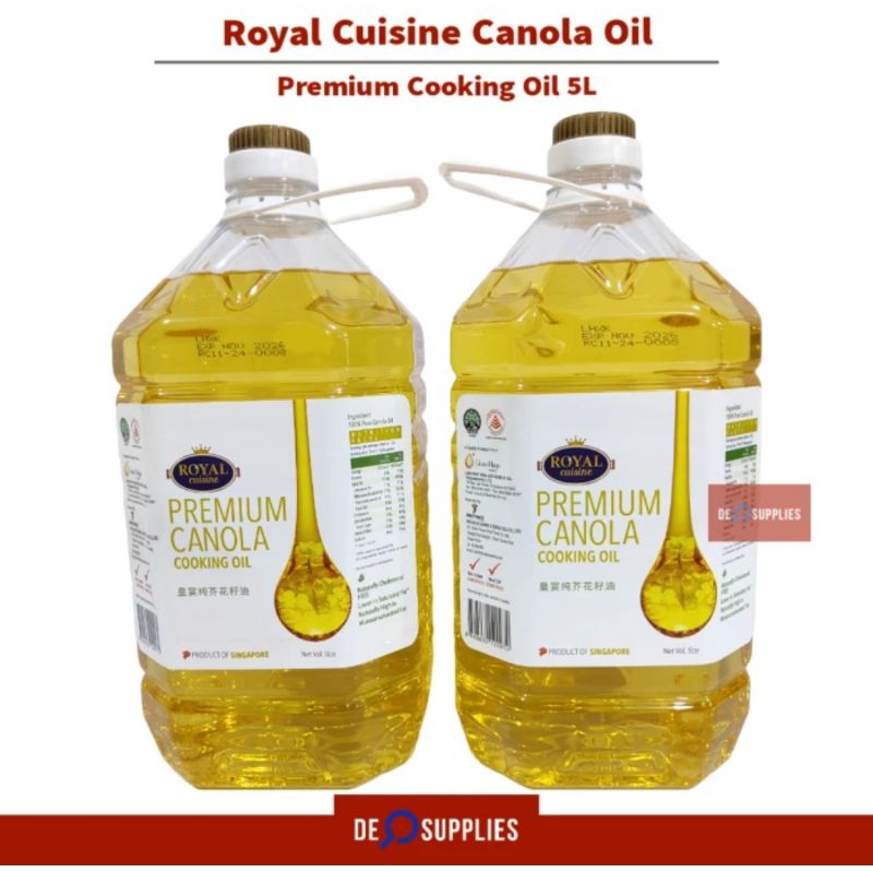 

Royal Cuisine Premium Canola Oil 5L - Minyak Canola Kanola Sunora