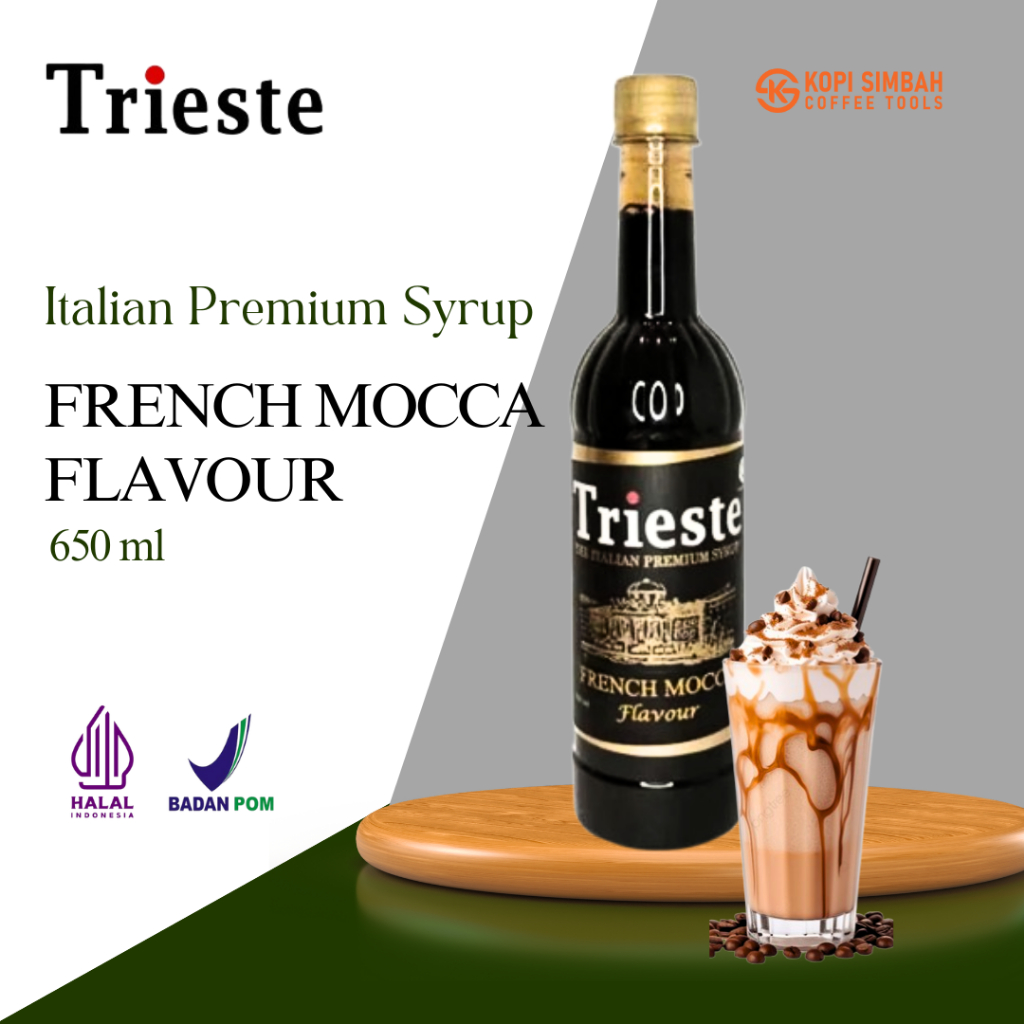 

Syrup Trieste Rasa French Mocca Sirup Minuman Mocktail Kopi Bartender Premium
