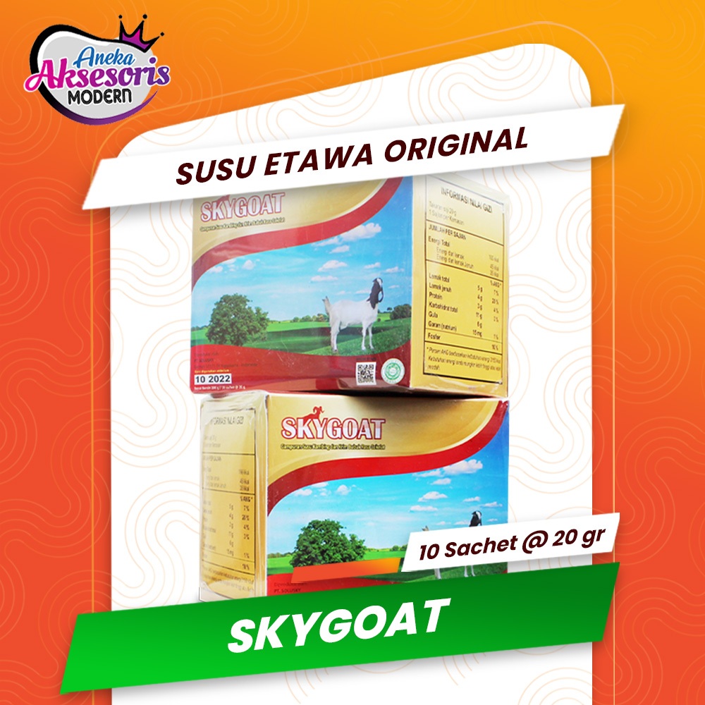 

SUSU KAMBING ETAWA ORIGINAL 100% SKYGOAT Susu Penggemuk Badan Dewasa Susu Protein Otot Etawa