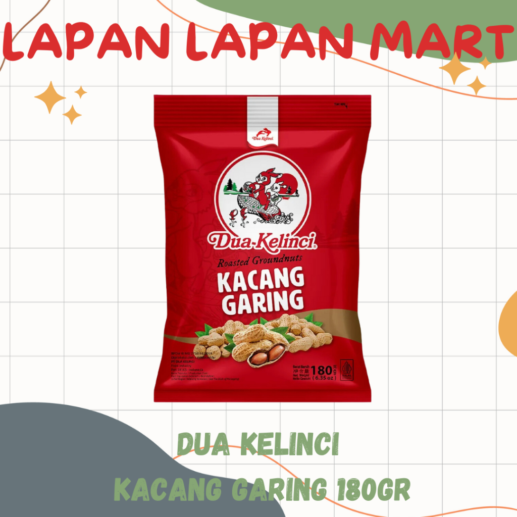 

Dua Kelinci Kacang Garing 180gr