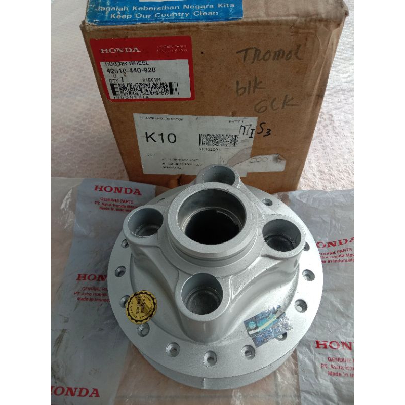 tromol belakang teromol belakang hub rear wheel 42610-440-920 Honda GL100 GL125 GLK GLX gl100 tahun 