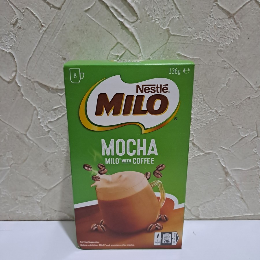 

MILO MOCHA MILO WITH COFFEE ISI 8 SACHETS