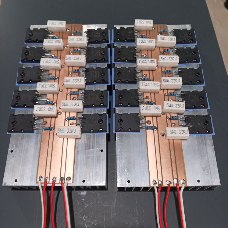 promo beli 1 dapat 2 pasang final 5 set transistor TOSHIBA heatsing pendingin plus final