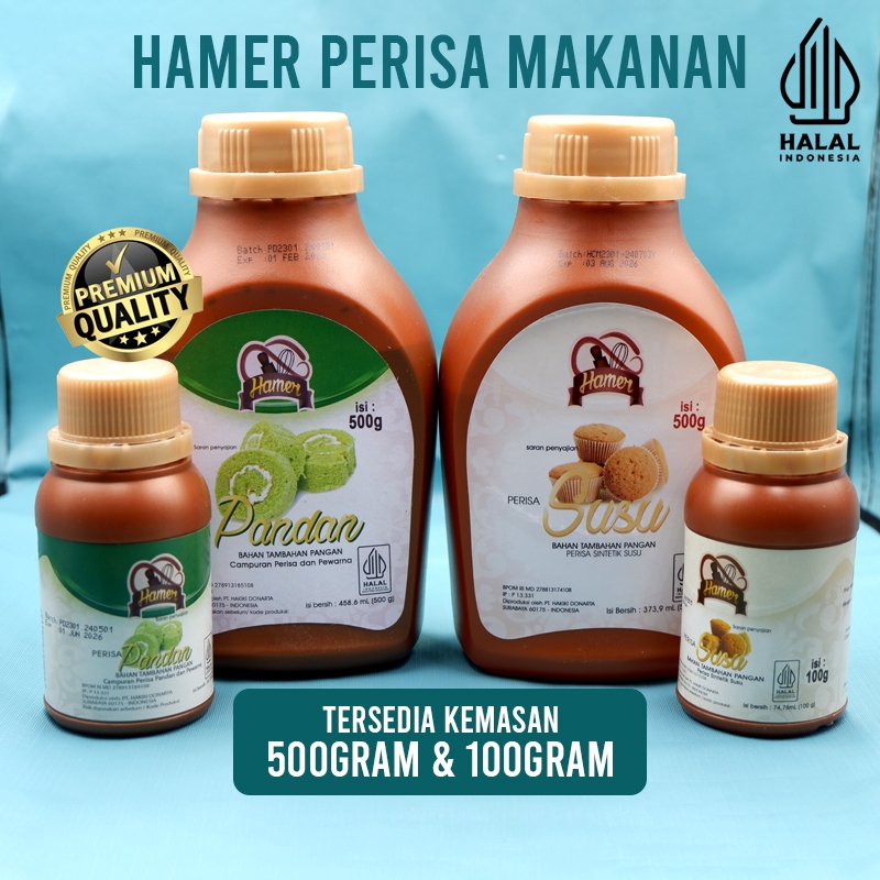 

Hamer Pasta Perisa Makanan Kue Kemasan 100Gram dan 500Gram Halal BPOM