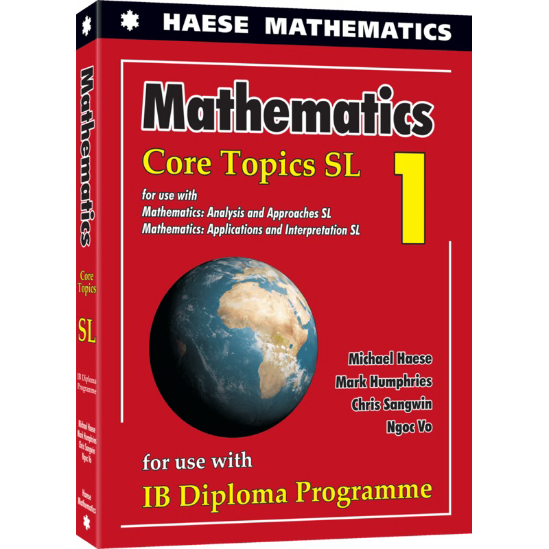 IB Math Core Topics SL 1, Mathematics IB Diploma Programme