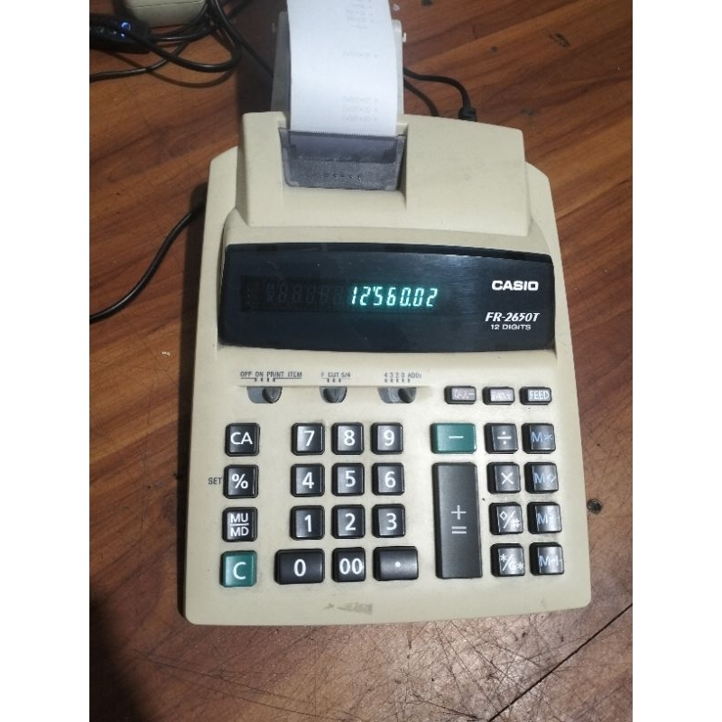 

KALKULATOR KASIR PRINT CASIO FR-2650T NORMAL SECOND