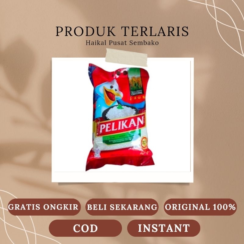 

PELIKAN Beras Premium Pulen 5 KG (Terbaru Original)